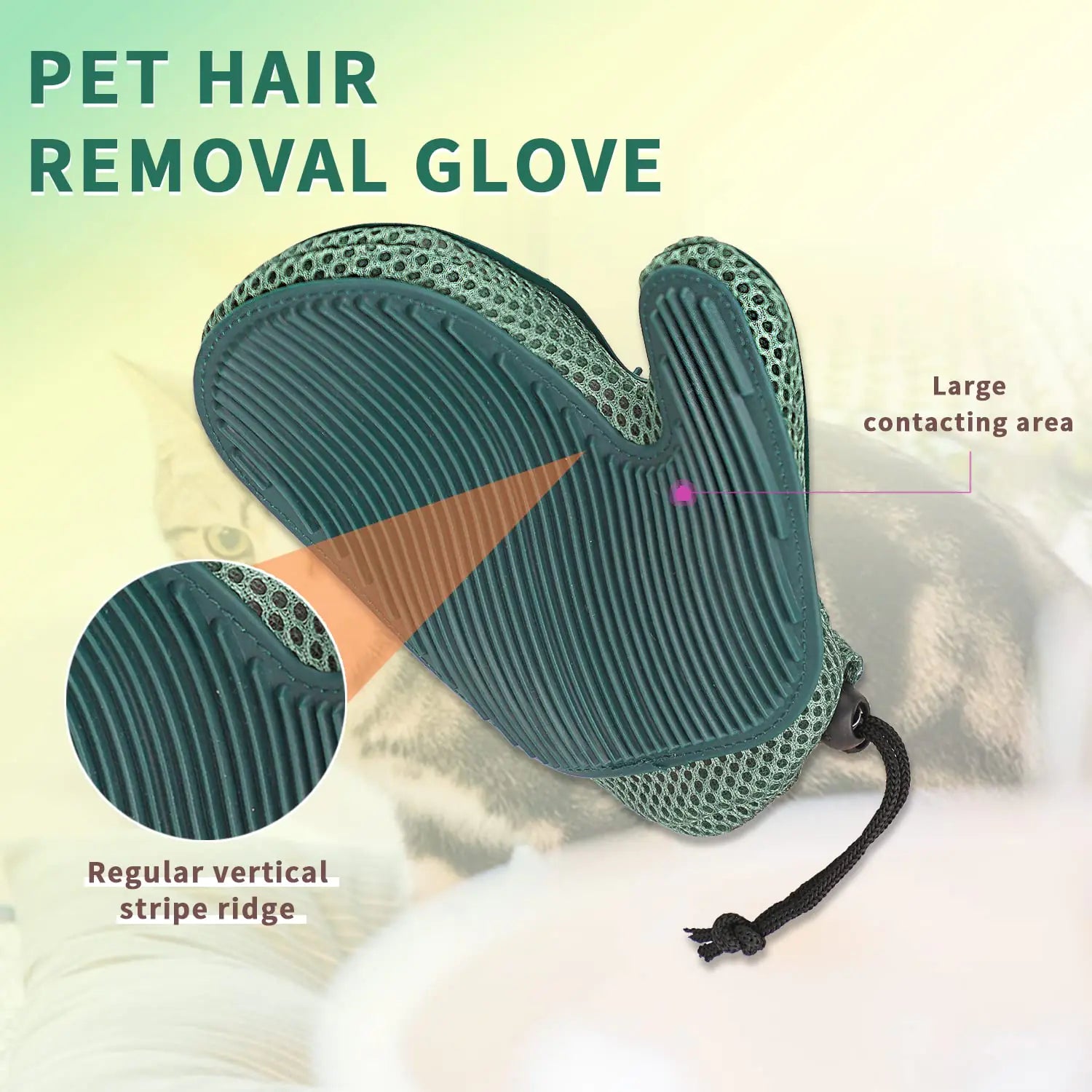 Mollypaws Pet Grooming Glove: the Ultimate Solution for Pet Hair Removal & Gentle Grooming